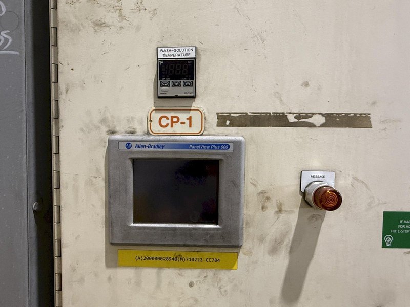 75&quot; x 60&quot; PROCECO MODEL #HD-75X60-E-6000-1-BO HEAVY DUTY ROTARY TABLE PARTS WASHER: YOBRO #24051