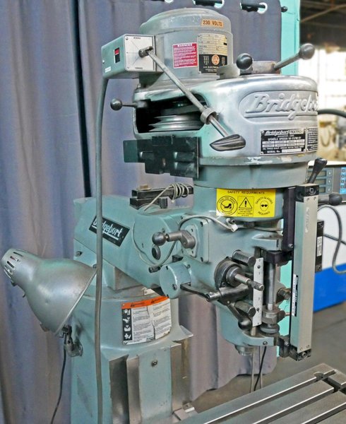 Bridgeport 9" x 42" 8-Speed Step-PUlley Vertical Milling Machine, Series I