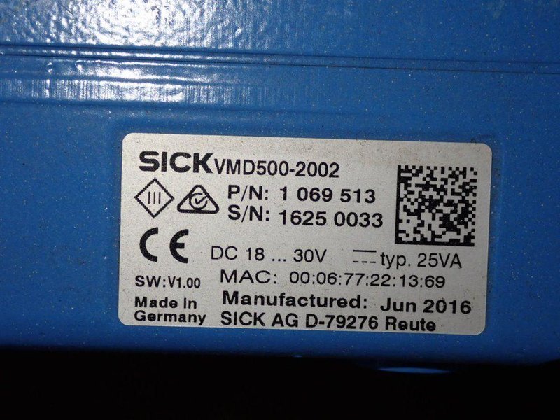SICK LASER TRACK TRACE HEAD SCANNER  -  VMD500-2002