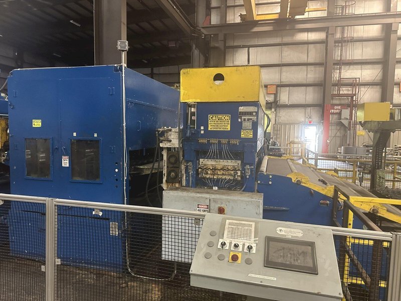 72" X .128" X 70,000 # AUTOMATIC FEED CO. SERVO FEEDLINE WITH HER-VOSS LEVELER. STOCK # 1162623