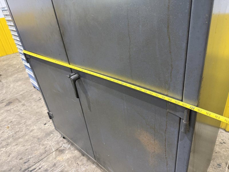 60" WIDE X 24" X 78" STRONGHOLD 2 DOOR HEAVY DUTY STORAGE CABINET: YOBRO #25388