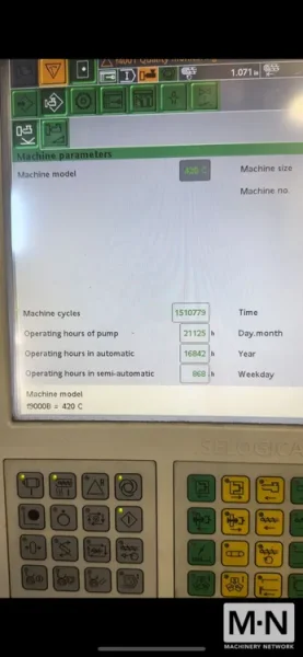 110 TON 6.1 OZ ARBURG MODEL 420C-1000-290 INJECTION MOLDING MACHINE MFG 2016