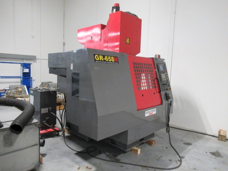 Roku-Roku GR-658N CNC Graphite Machining Center, Fanuc 16i-M, 32K RPM, HSK Taper, Dust Collector