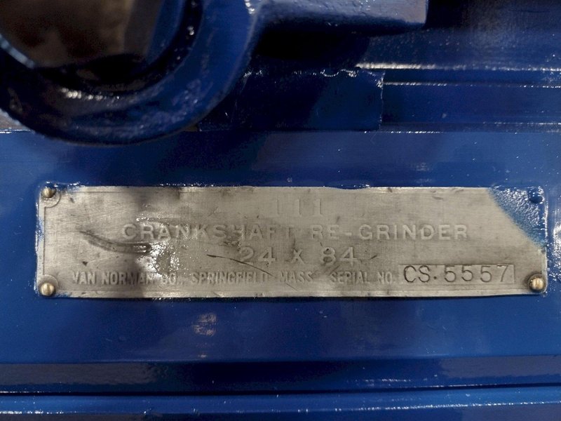 24&quot; X 84&quot; VAN NORMAN CRANKSHAFT CYLINDRICAL GRINDER: STOCK #17878