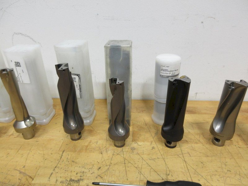 Komet ABS50 KUB Quatron Inserted Drill Bodies (12pcs), .985" - 1.75"  Diameters ***New in Packages***- Auction Item