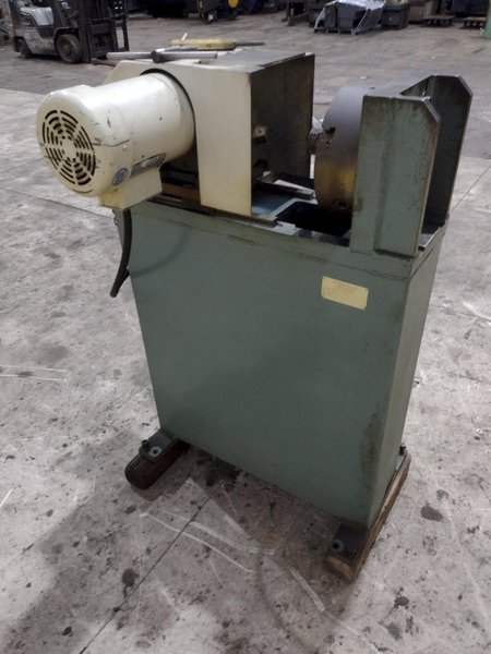 J.F. BERNS MODEL 76-JB-3 CHAMFERING MACHINE w/ 10&quot; 3-JAW CHUCK: STOCK #23372