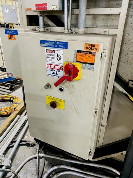 250 TON HANNIFIN HYDRAULIC C-FRAME PRESS. STOCK # 0848920