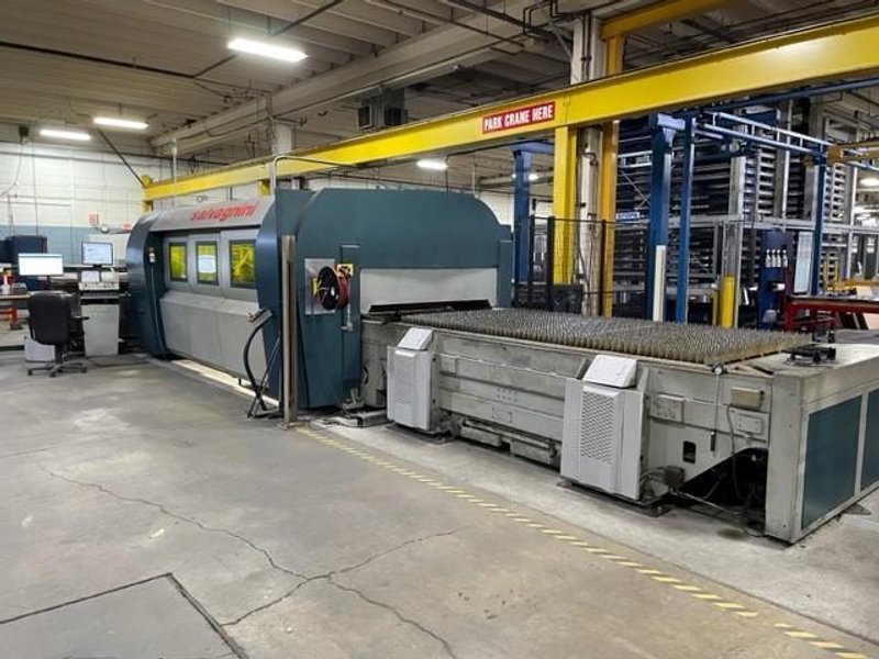 3000 WATT SALVAGNINI L3-30-SYS CNC FIBER LASER CUTTER