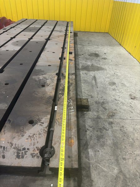 77" X 226" X 13-3/4" HIGH T-SLOTTED FLOOR LAYOUT PLATE: STOCK #11259