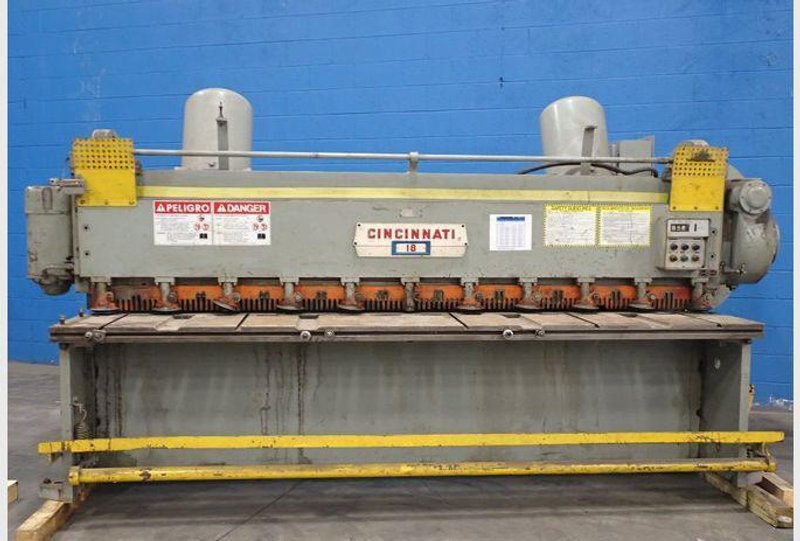 10' X 1/4" CINCINNATI POWER SQUARING SHEAR: STOCK #78261