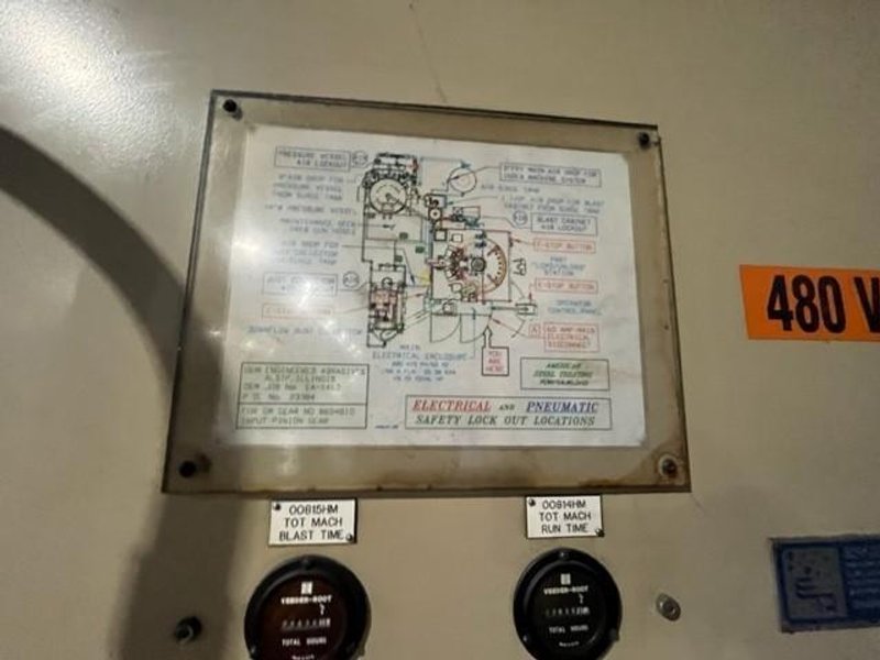 ENGINEERED ABRASIVES ROTARY INDEX SHOT PEENING &amp; SHOT BLASTING MACHINES STOCK# 3462
