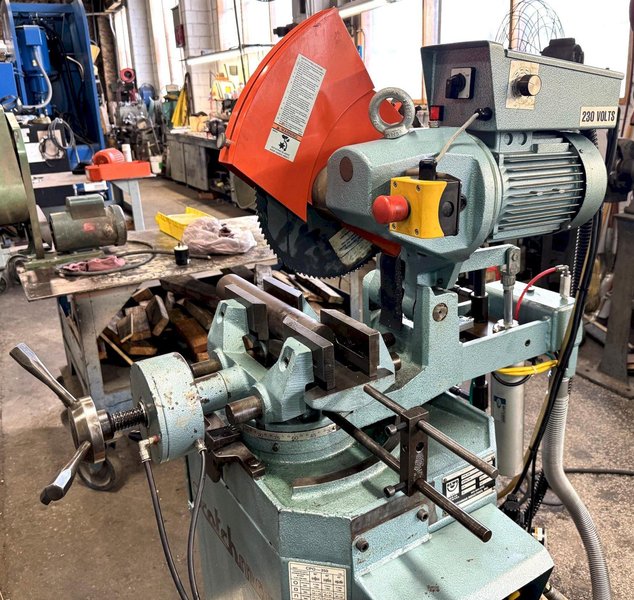14" Scotchman Cold Saw CPO VS-350LT/PK/PD, Miter, V-Speed, 2" Solids, 4" Tube, Power Downfeed, Air Vise, 5 HP