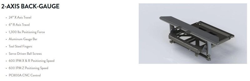 BACKGAUGES FOR PRESS BRAKES: YOBRO #25048