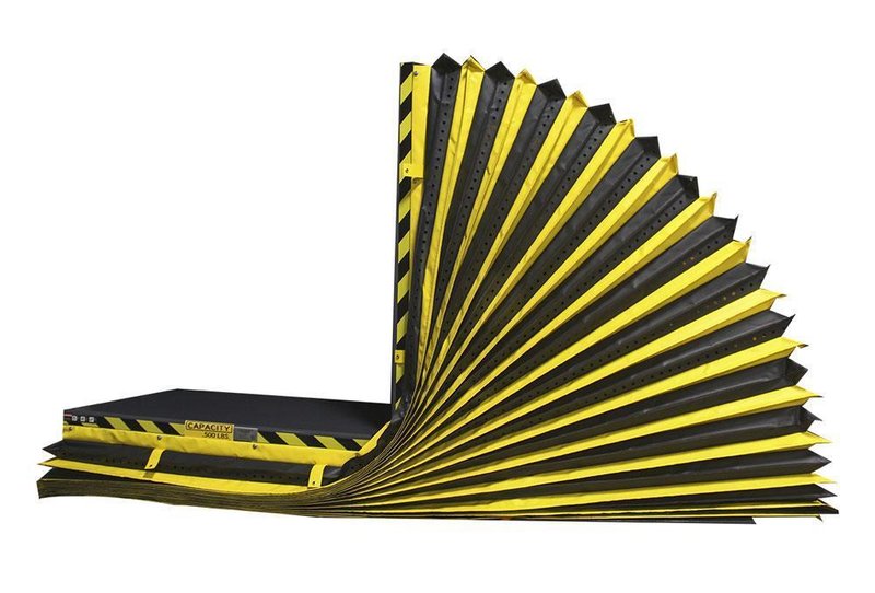 2,000 LBS UNI-CRAFT PASS THROUGH  DUAL SIDED UPENDER WITH ROLLERS : STOCK #21936