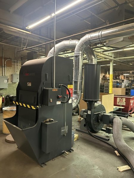 52″ Timesavers 2211-05-9 Wide Belt Rotary Brush Deburring Machine, 2024 – Low Hours, Dust Collector, Extra Brushes