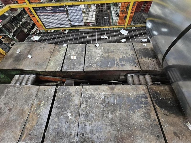 60” x .135” x 50,000 Lbs. Cincinnati/Herr-Voss Slitting Line. STOCK #0999625