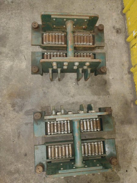 (4) 4 TON HILLMAN MODEL #B1-4  ROLLER TYPE MACHINERY MOVING SKATES: STOCK #22989