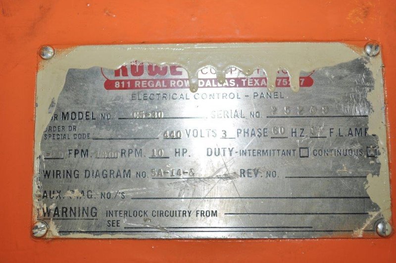 30&quot; x .190&quot; Rowe Straightener