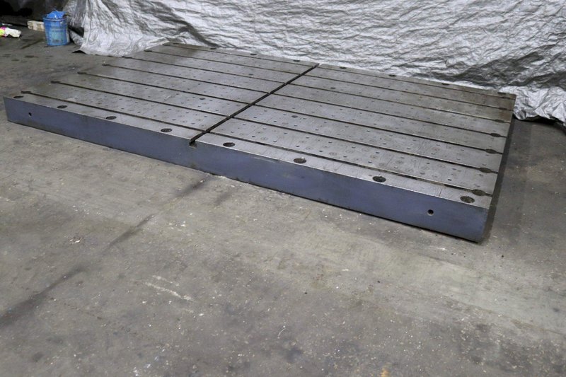 139&#039; X 84&#039; X 8&#039; T-SLOTTED BOLSTER PLATE: STOCK #72892