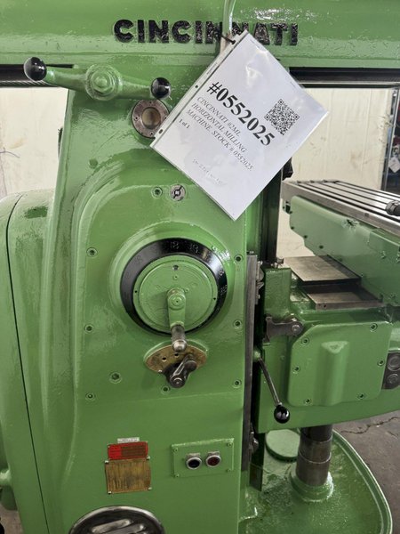 CINCINNATI #2ML HORIZONTAL MILLING MACHINE. STOCK # 0552025.