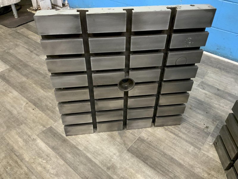 (2) 24" X 24" X 16" T SLOTTED ANGLE PLATES: STOCK #80908