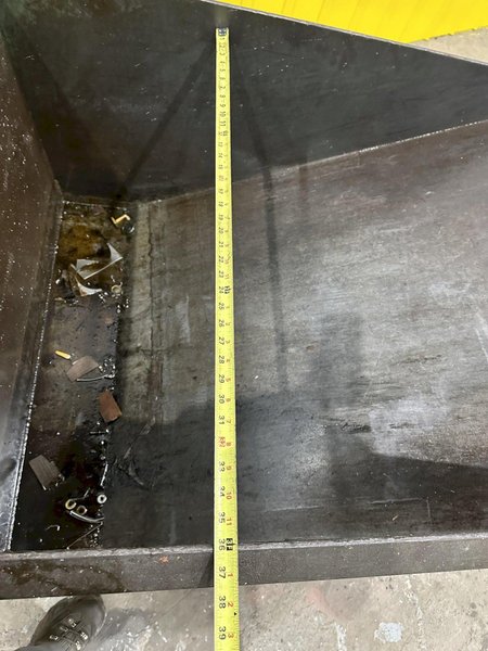 1/2 YARD (46" x 36" x 30") X 5000 LBS AMERICAN PORTABLE DUMP HOPPER ON CASTERS: STOCK 20071