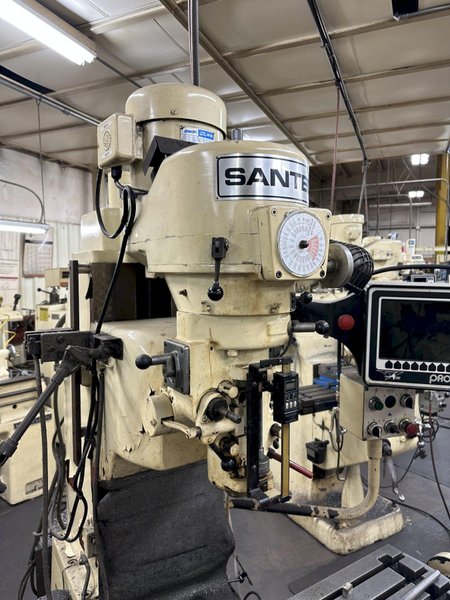 3 HP SANTEC RB-10 PROTO TRAK MX2 CNC VERTICAL MILL. STOCK # 0641523