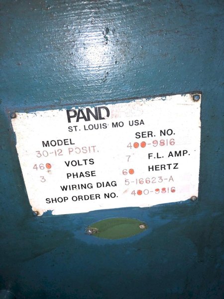 3000 LBS PANDJIRIS  GEARED ELEVATION WELDING POSITIONER: STOCK #73931