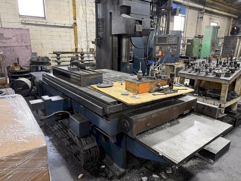 5" DEVLIEG 5K-96  CNC SPIRAMATIC HORIZONTAL BORING MILL WITH FANUC CONTROL. STOCK # 0219926