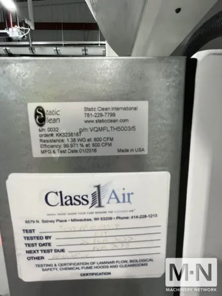 STATIC CLEAN MEDICAL CLEANING SYSTEM MFG 2016