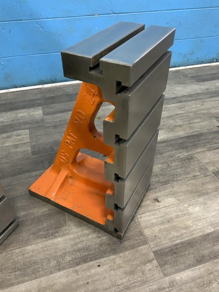 PAIR OF 24" X 10-3/4 G &amp; L  T SLOTTED  ANGLE PLATES: STOCK #81136