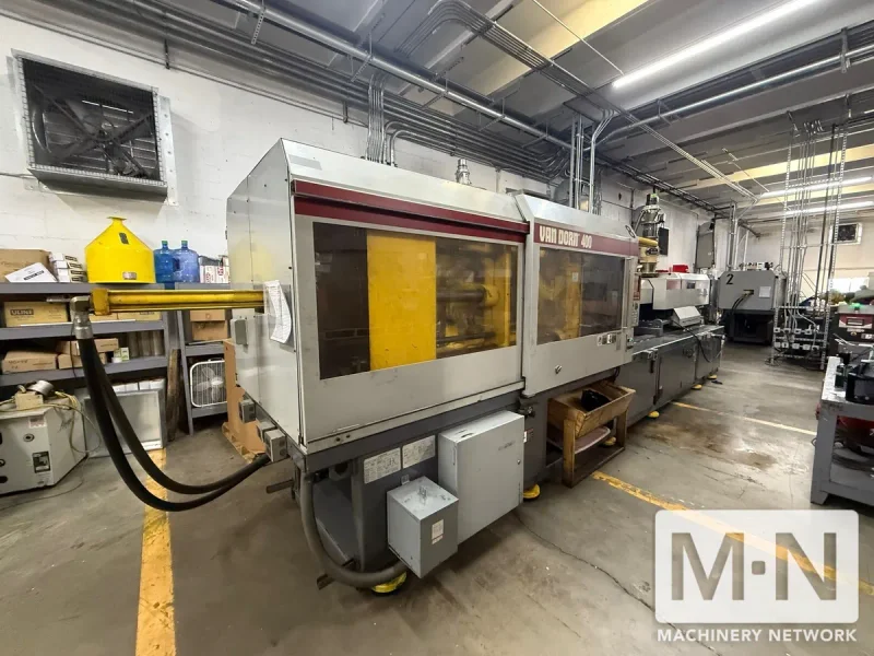 400 TON 59 OZ VAN DORN MODEL 400HT-2800 INJECTION MOLDING MACHINE MFG 1998