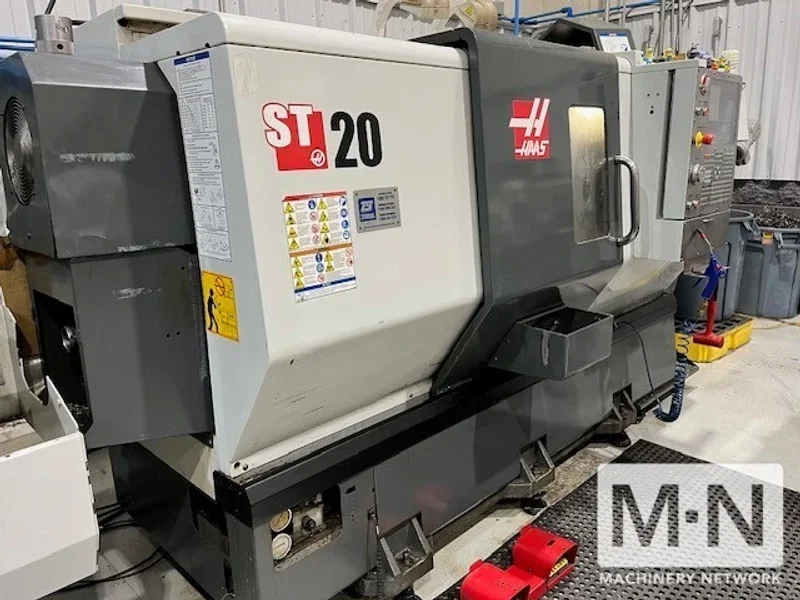 HAAS ST-20 CNC Lathe, 2012  w/ Bar Feeder