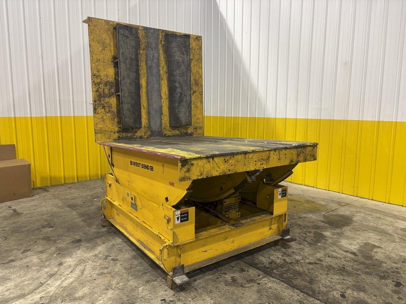 10 TON X 60&quot; X 48&quot; WEST BEND MODEL #CR2000 MOTORIZED COIL UPENDER FLIP ROTATOR: STOCK #22722