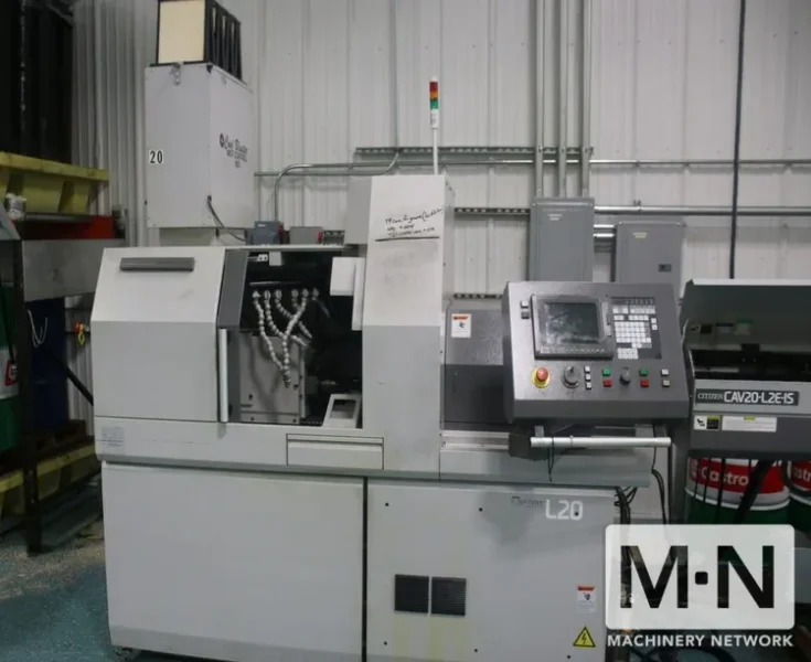 Citizen L20E-2M8 CNC 7-Axis Swiss Lathe, 2015