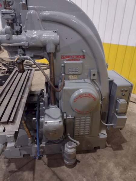 #3 KEARNEY &amp; TRECKER MILWAUKEE MODEL #3 VERTICAL MILLING MACHINE 64" x 13" x 10 HP: YOBRO #24458