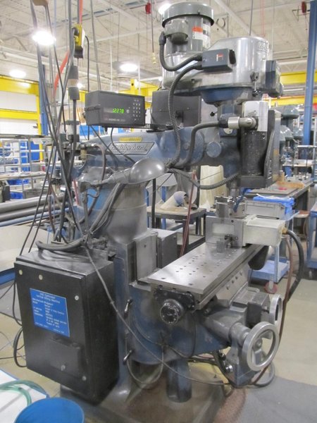 Bridgeport Series 1 CNC Knee Mill – Aniliam CNC Control, Yasua Indexer, Kwik Switch 200 Spindle, Tool Spray Lube