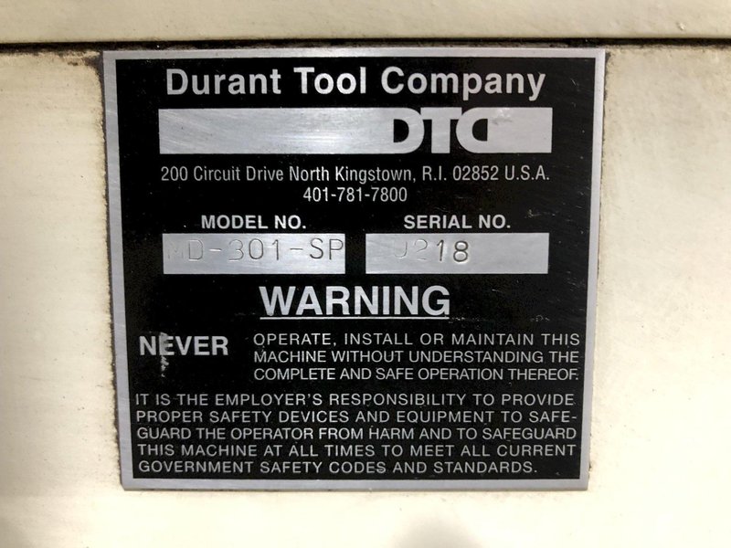 3000 LBS X 18" DURANT MODEL #D-301-SPP MOTORIZED UNCOILER / COIL REEL, NEW 2018: STOCK #17045