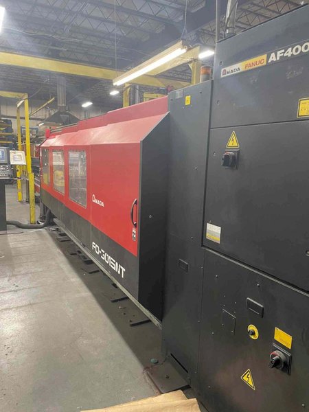 4000 Watt Amada FO3015 CO2 Laser, 2008 – 5′ x 10′ Table