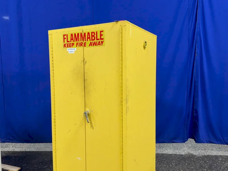 34" X 34" X 65" FLAMMABLE CABINET