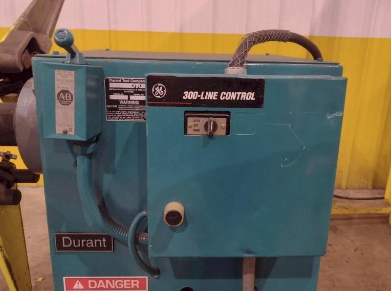 4,000 LB X 16" DURANT MODEL #MD-401-M MOTORIZED UNCOILER COIL REEL. STOCK # 0540326