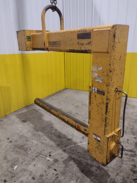 4 TON CALDWELL MODEL#81P-4-50 C HOOK PAPER COIL LIFTER: STOCK #22716