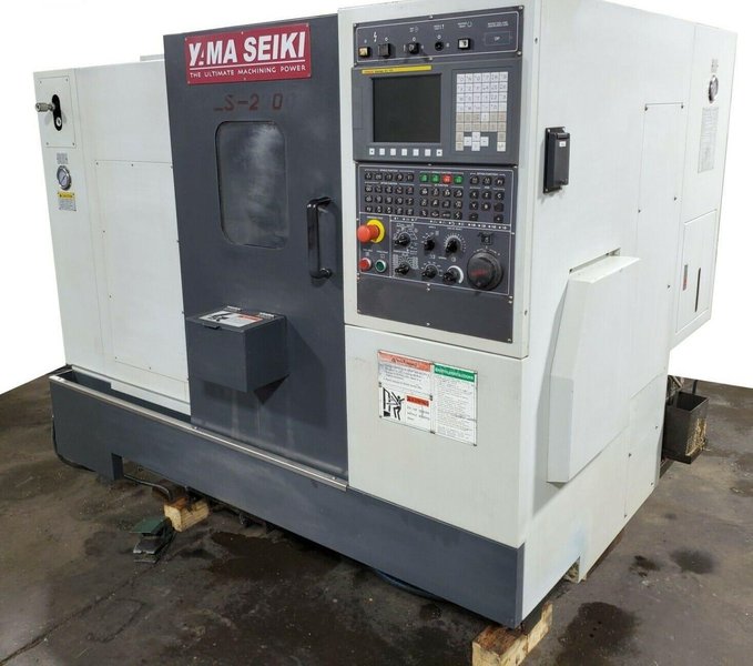 Yama Seiki GLS-2000 CNC Lathe, 2011 – Fanuc Control, Tailstock &amp; Quill, Chip Conveyor, Rigid Tapping, 10 Tool Turret