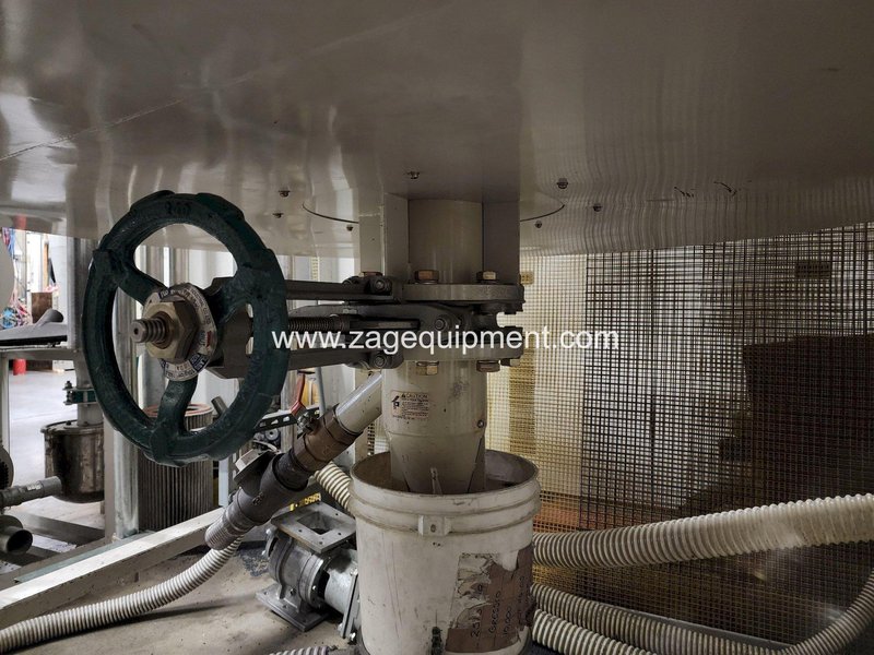 Matsui Used DMZ-1400 Material Dryer, 2,100 lbs/hr, Hopper Capacity 4,250 lbs., 460V, Yr. 2000