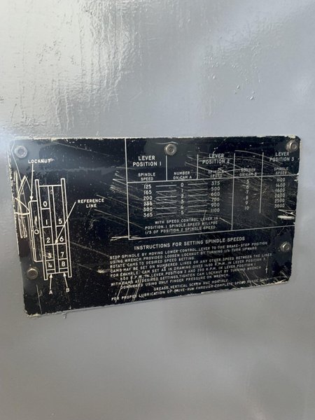 11" X 18" HARDINGE HC TURRET LATHE. STOCK # 0895424