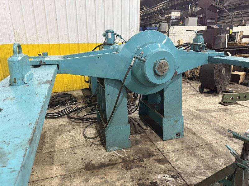 500 TON DRILL QUIP HORIZONTAL HYDRAULIC WHEEL PRESS WITH VICKERS HYDRAULIC UNIT: STOCK #23422