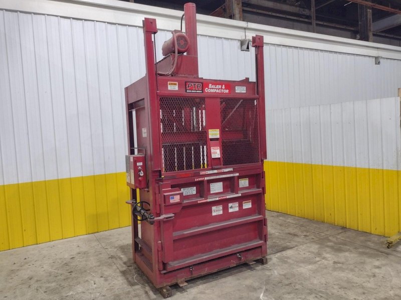 30&quot; x 60&quot; PTR PHILADEPHIA TRAMRAIL MODEL #2300HD VERTICAL HYRAULIC CARDBOARD BALER COMPACTOR: STOCK #23413