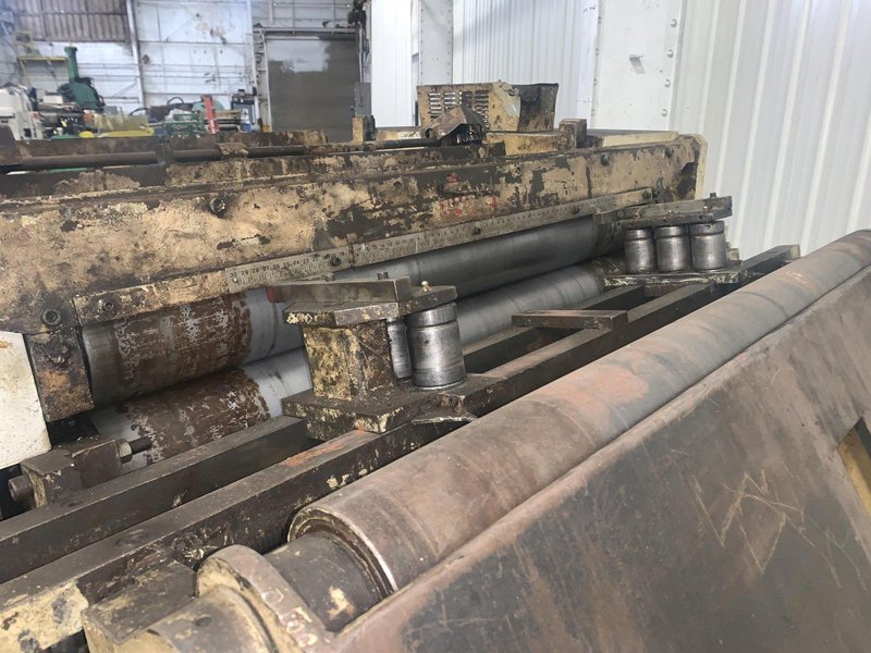 40" WIDE X .190" ROWE MODEL #C9-40 POWERED 5 ROLL COIL STRAIGHTENER: STOCK #13909