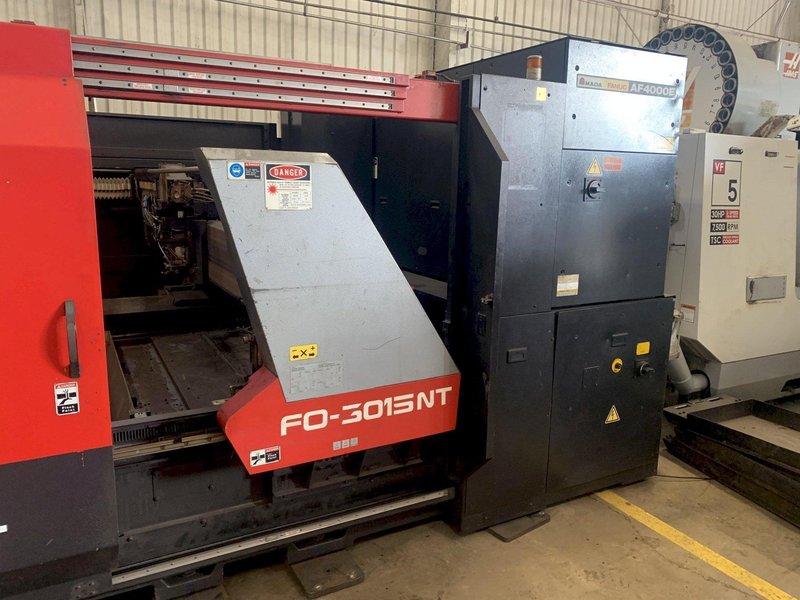 4000 WATT X 60&quot; X 120&quot; AMADA MODEL #FO3015NT LASER CUTTING CELL STOCK #3064