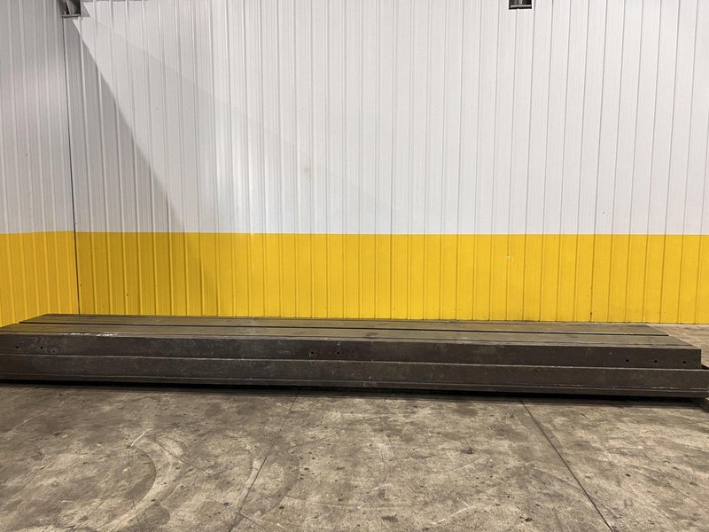 235” X 36” HEAVY DUTY T-SLOTTED PLANER MILL TABLE / FLOOR PLATE: STOCK #23013